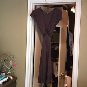 Banana Republic purple dress satin bow in back S 0